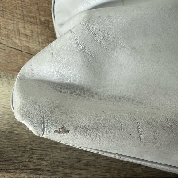 RADLEY LONDON Light Lavender Cream Shoulder Bag Leather Double Handles *FLAW* - Picture 12 of 16